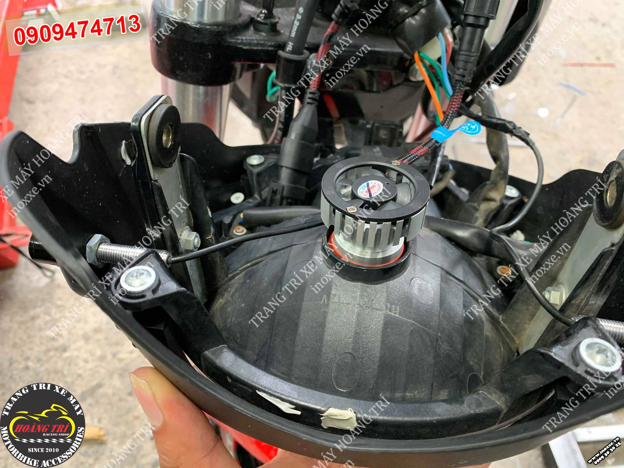 Quá trình lắp đặt đèn Led Edison cho Ducati Monster 110
