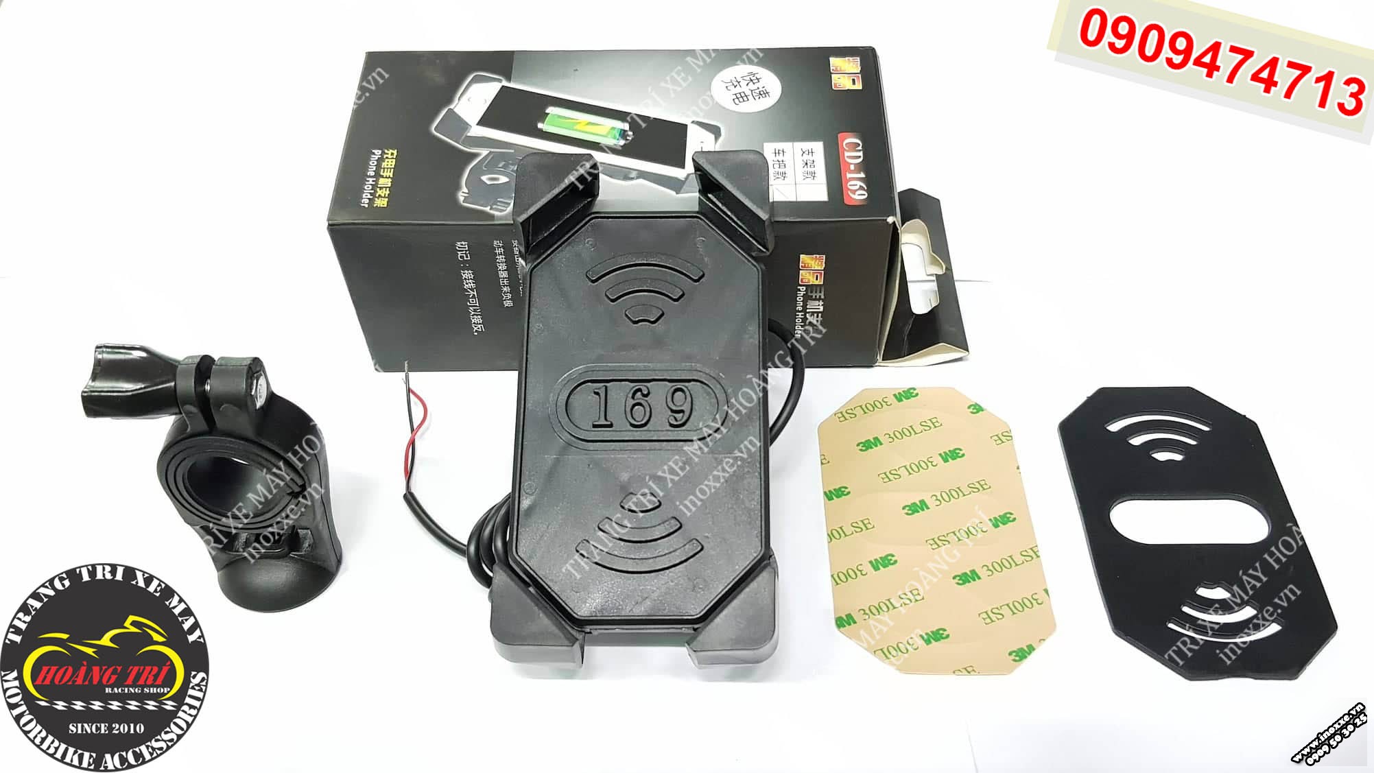 Đế kẹp điện thoại có cổng sạc USB
