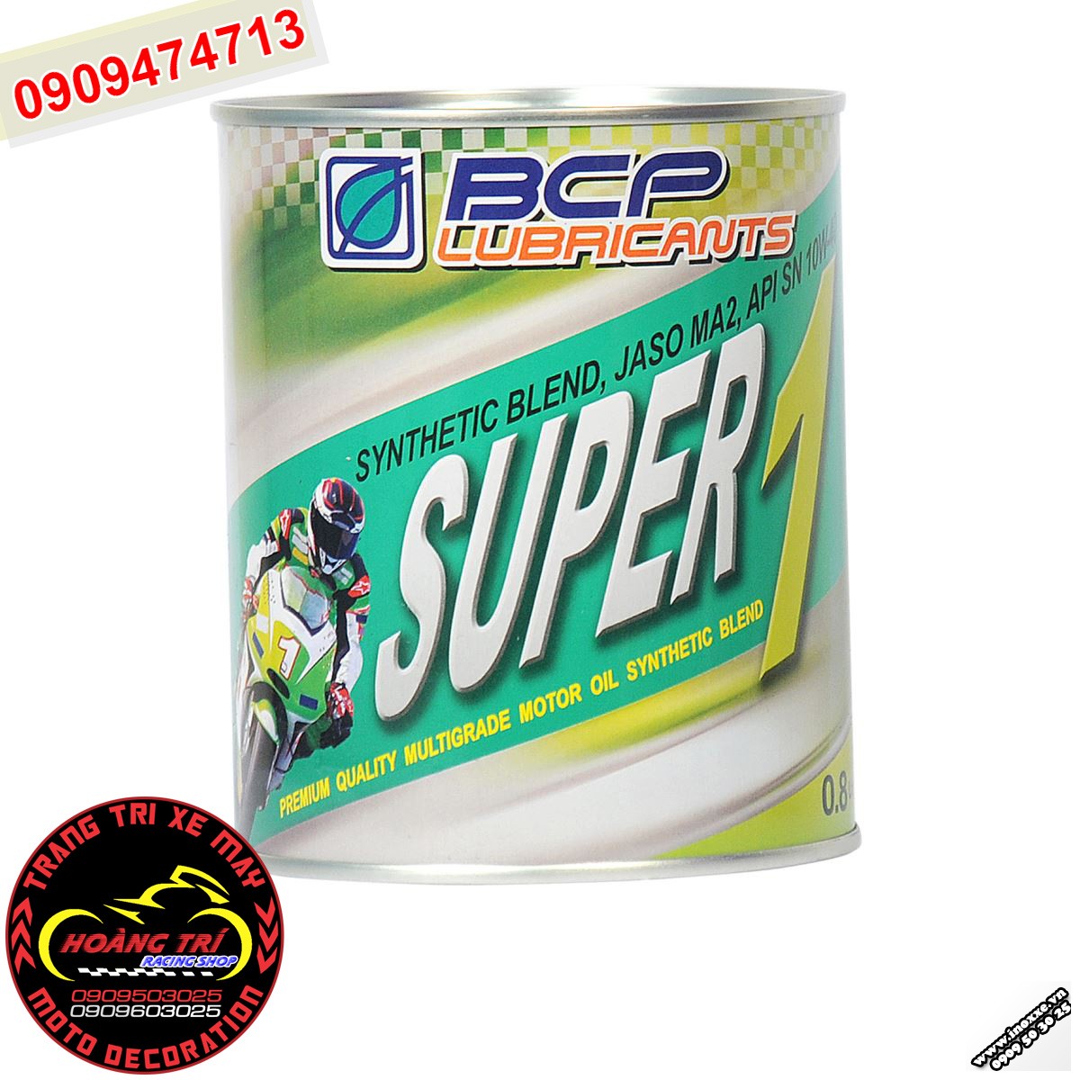 Nhớt BCP - Super 1 bán tổng hợp - mặt trước