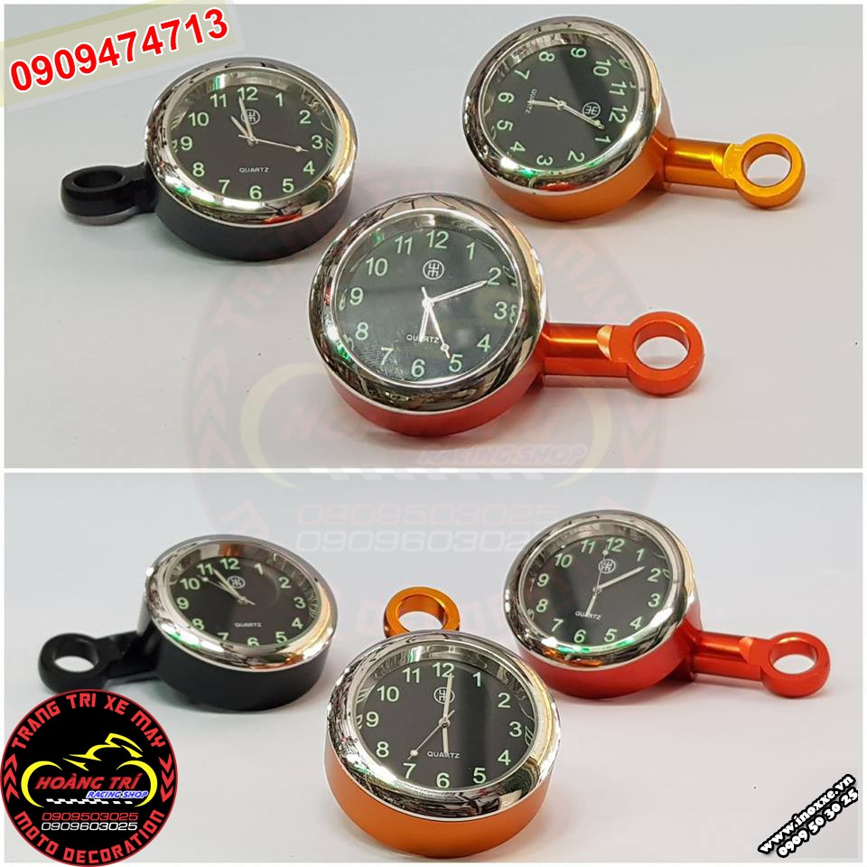 Đồng hồ chân kính gắn xe máy size 45mm