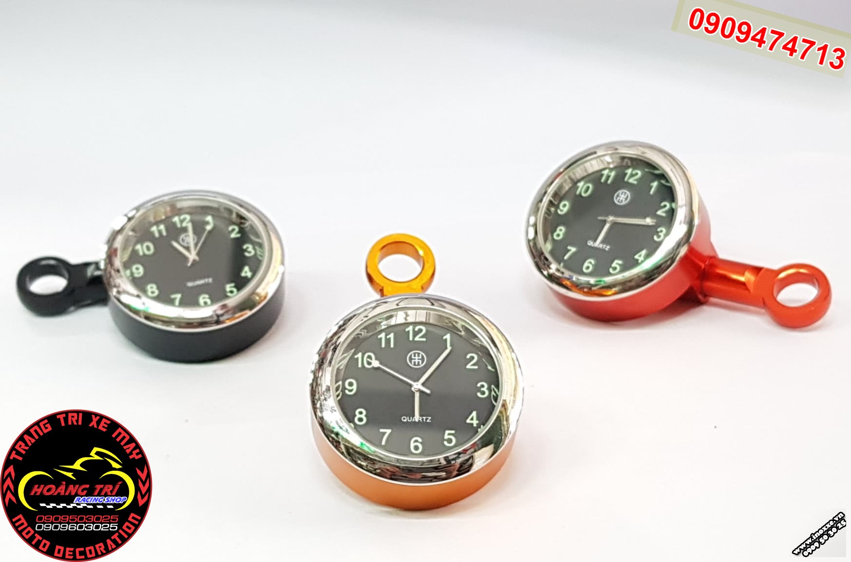 Đồng hồ chân kính gắn xe máy size 45mm
