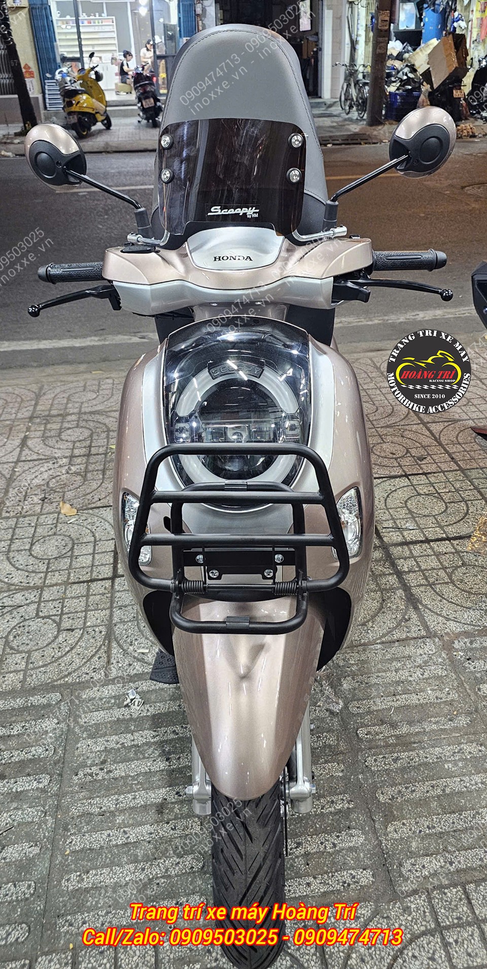 Baga trước Scoopy/Genio kiểu Vespa