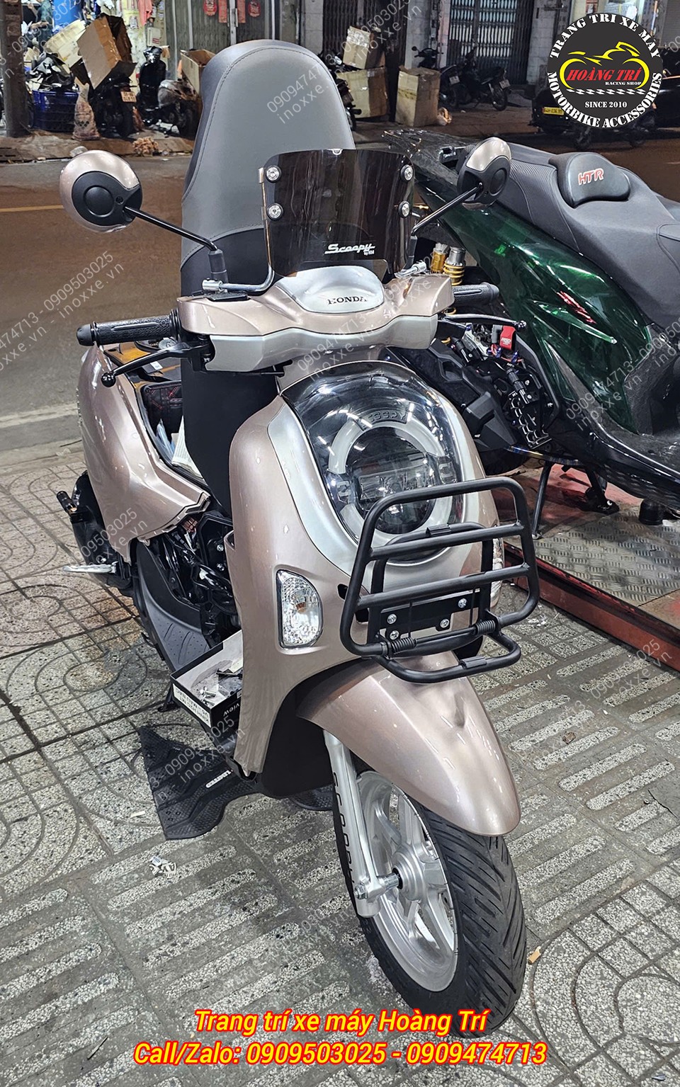 Baga trước Scoopy/Genio kiểu Vespa