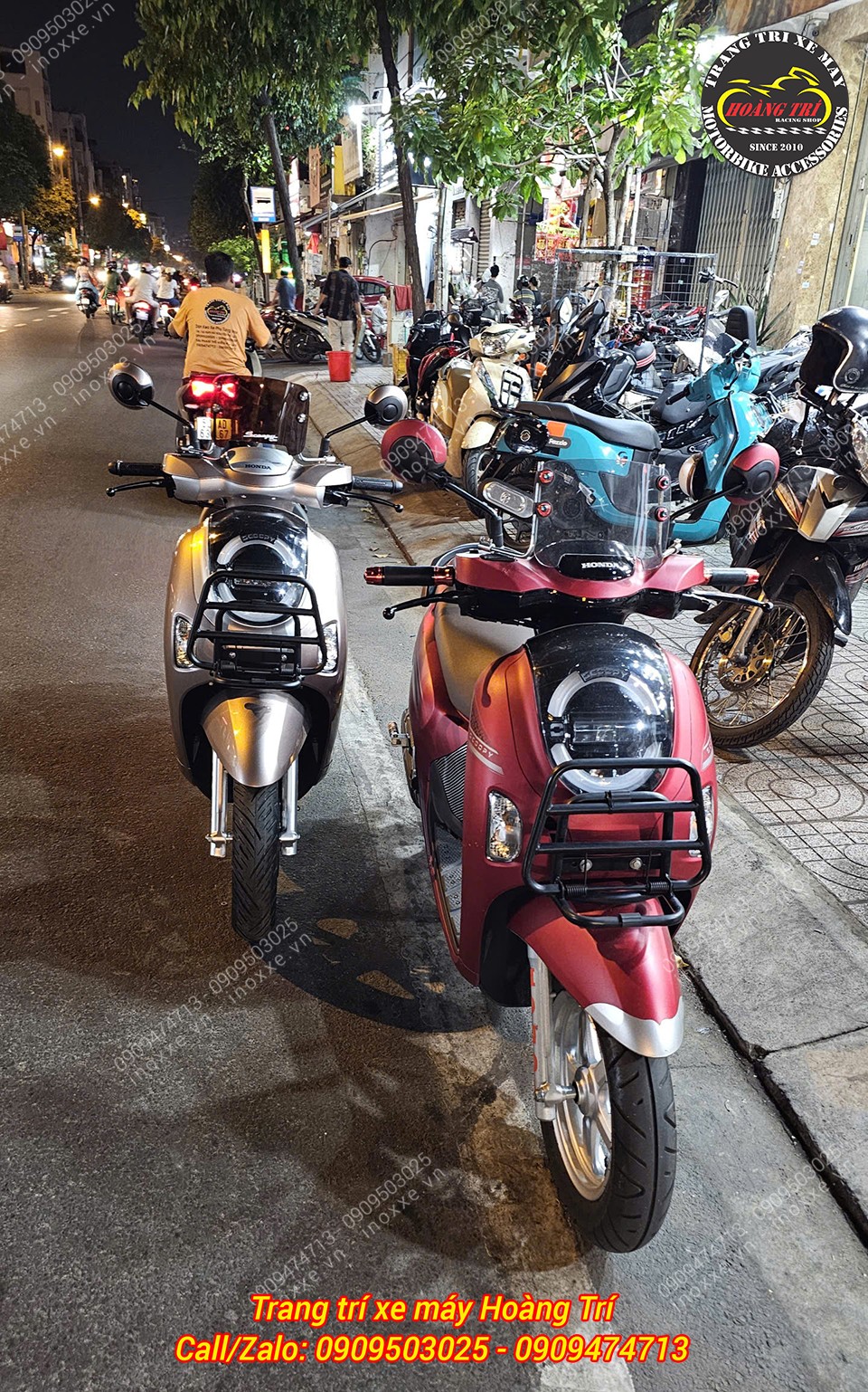 Baga trước Scoopy/Genio kiểu Vespa