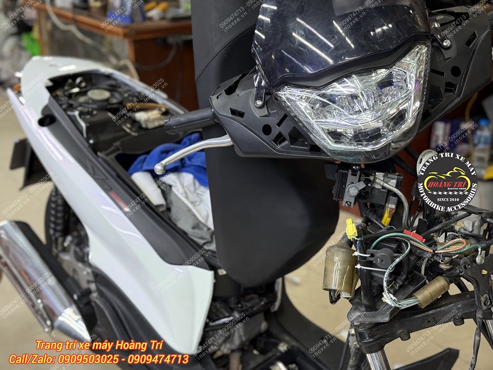 Trọn bộ đầu đèn, đồng hồ kiểu SH Ý lắp SH VN 2012-2016