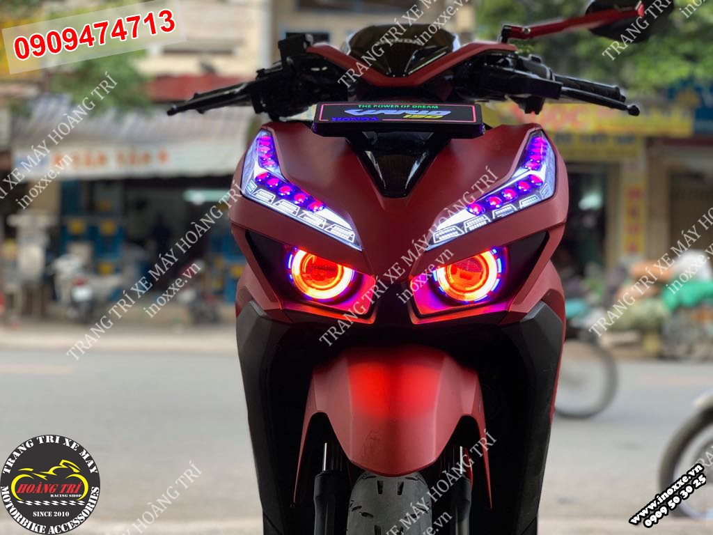 Độ đèn mắt Cú Vario/Click Thái