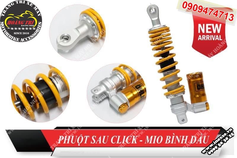 Tổng quan và chi tiết sản phẩm phuộc bình dầu Ohlins SFake gắn Vario - Click Thái