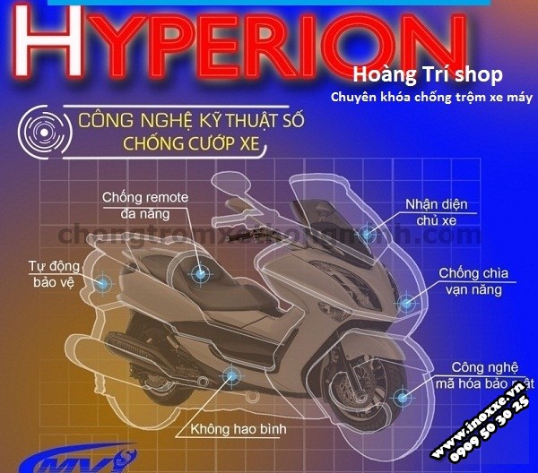 Khóa chống trộm Hyperion xe Winner 150