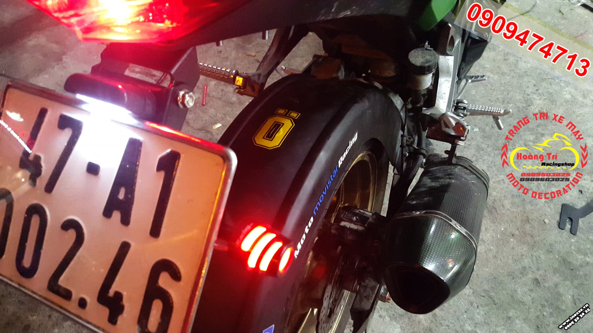 Đèn xi nhan độ cho Kawazaki Z300 màu đỏ 