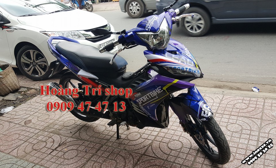 Dán tem xe Exciter 135 Sport Bike Hoàng Trí