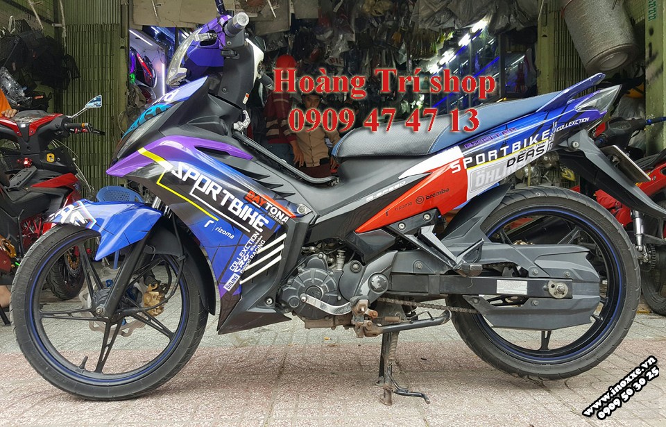 Dán tem xe Exciter 135 Sport Bike Hoàng Trí