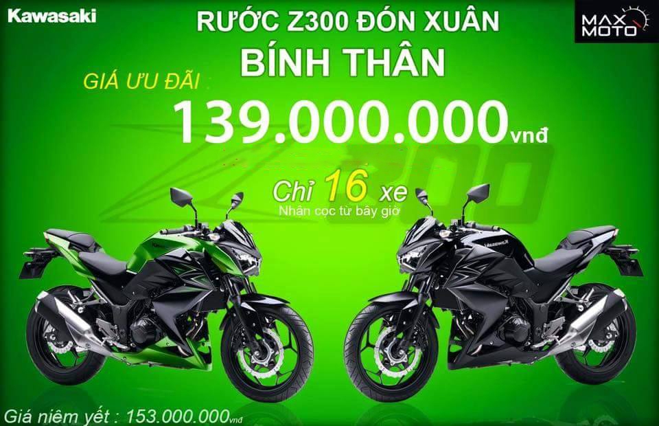 kawasaki z300 gia ban cuc re tai viet nam