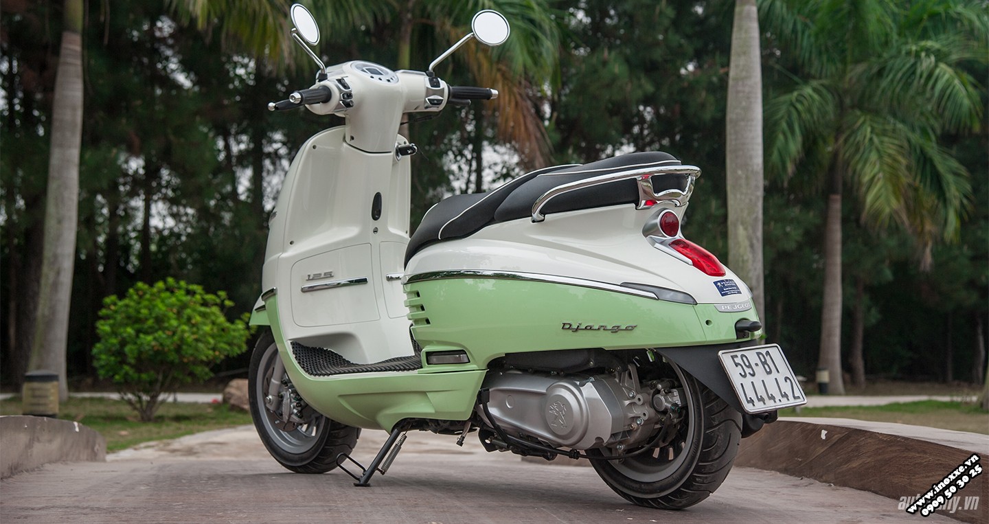 Peugeot Django 125 với kích thước và thiết kế cân đối
