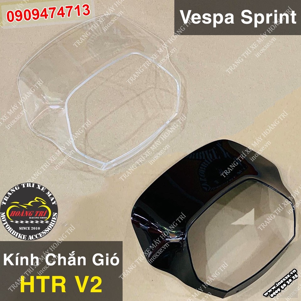 Kính chắn gió HTR V2 cho xe Vespa Sprint