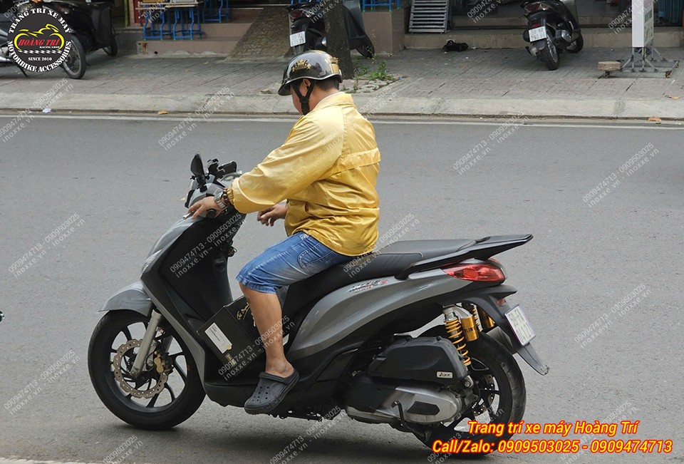 Phuộc Ohlins bình dầu chính hãng lắp cho xe Piaggio Medley