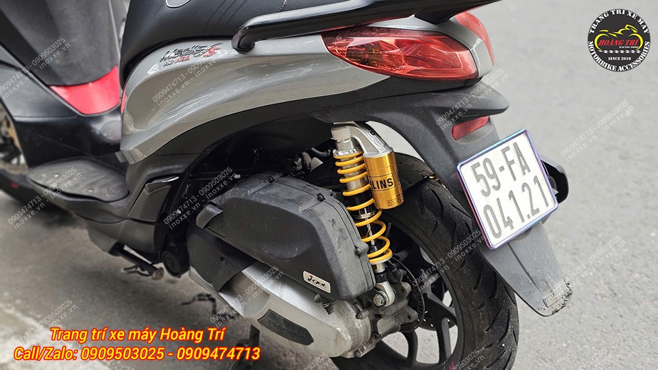Phuộc Ohlins bình dầu chính hãng lắp cho xe Piaggio Medley